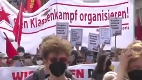 GERMANY PROTEST MANDATES REVOLUTION.