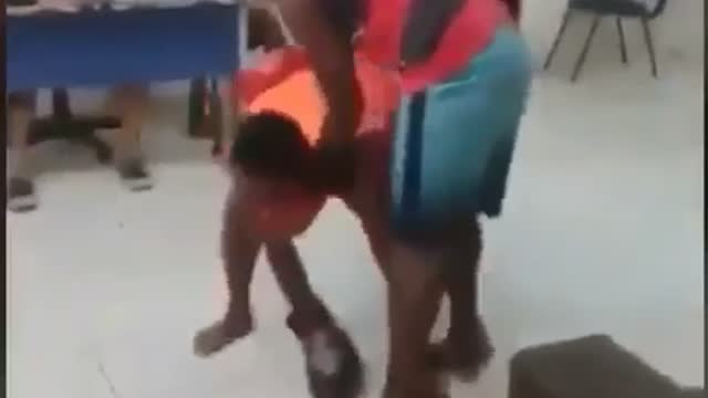 Funny heavy blow to the face