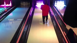 Clever Baby Finds The Best Way To Get A Bowling Strike