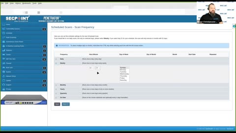 SecPoint Penetrator Vulnerability Scanner Scheduled Scanning