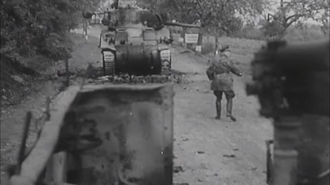 StuGs vs Shermans near the Siegfried Line in 1944