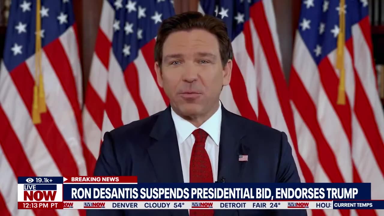 DEsantis drops out endrous Trump days before new hampshire primary