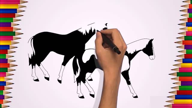 How to Draw Two Galloping Horses | Angry Drawings Nº 22 | 2021