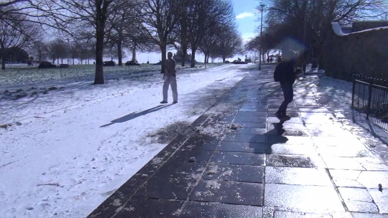 Plymouth Devon Snowstorm 25th March 2018.