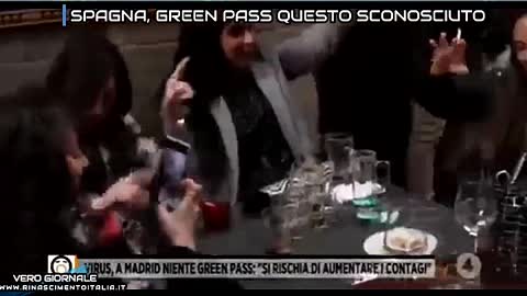 SPAGNA, GREEN PASS QUESTO SCONOSCIUTO - VERO GIORNALE 09.12.2021
