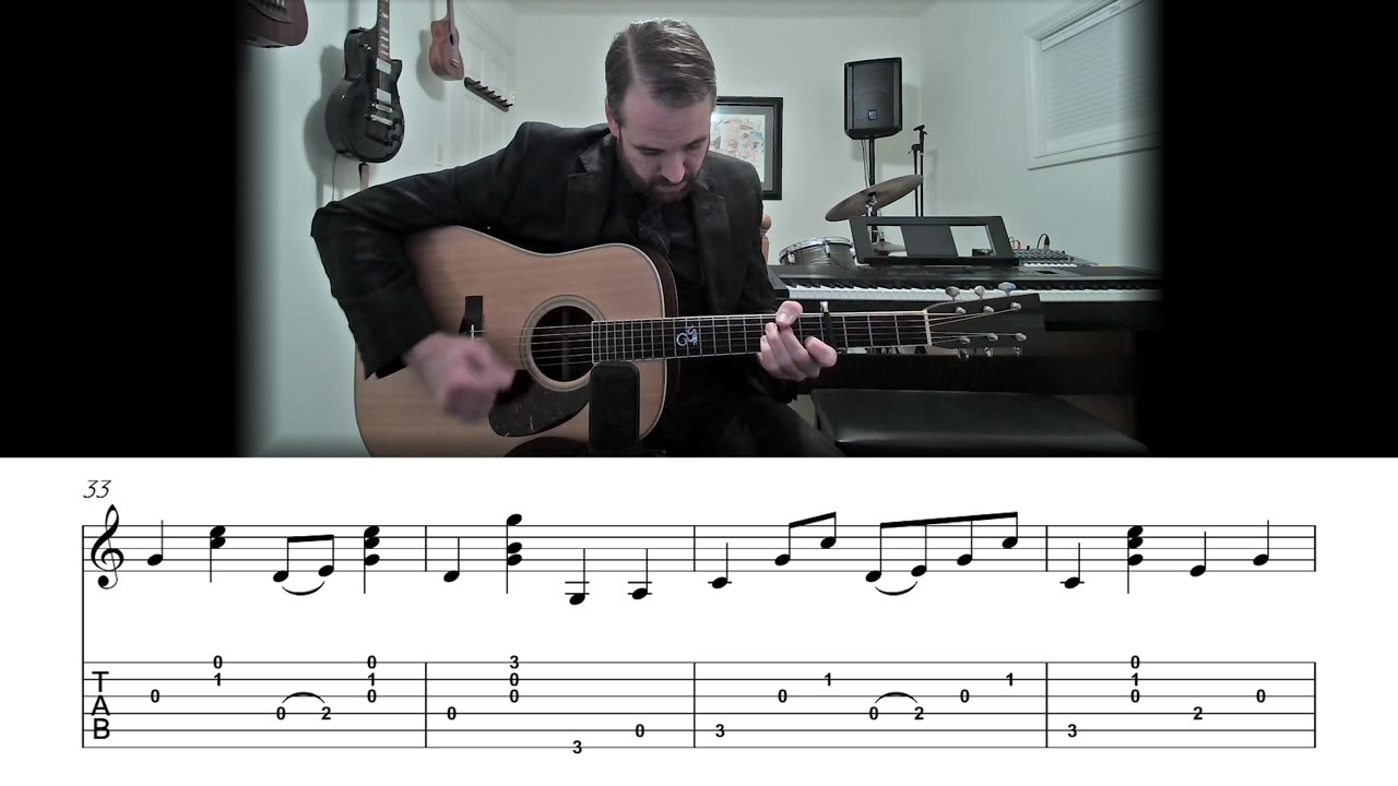 The Old Gospel Ship - Carter Style Flatpicking Guitar Lesson (Sheet Music + TAB)