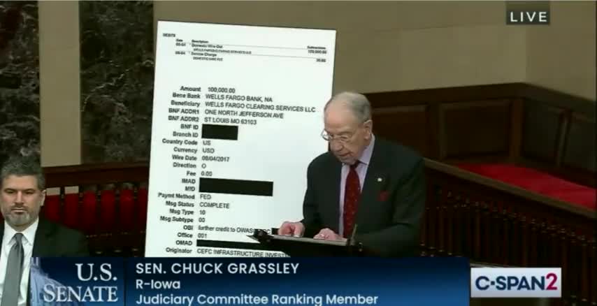 Chuck Grassley Unveils EXPLOSIVE Docs Linking Bidens and Communist China