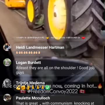 Here come the FARMERS Convoy #BearHUG... coming in hot. 🔥🙏 - #NoVaxxPass #NoMandatesEVER #TrudeauMustGO #O'toolMustGO