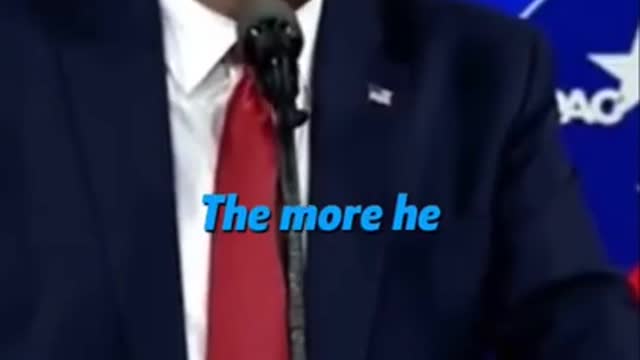 Donald Trump at Cpac speaking about oil and russia