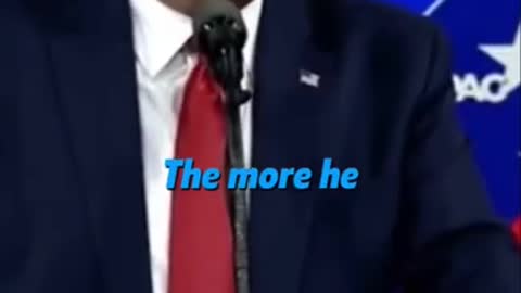 Donald Trump at Cpac speaking about oil and russia
