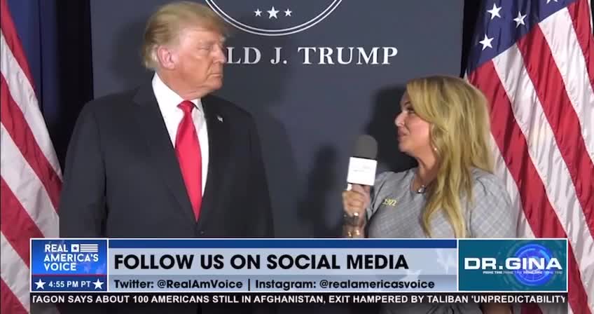 President Trump’s full interview with Dr. Gina from Real America's Voice