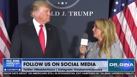 President Trump’s full interview with Dr. Gina from Real America's Voice