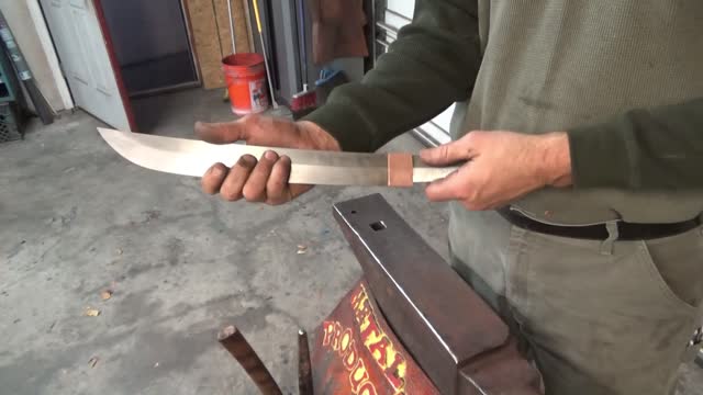 Forging a Wakizashi sword part 3