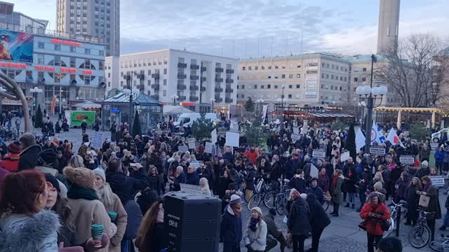 Sweden is protesting vaccine passport and tyranny