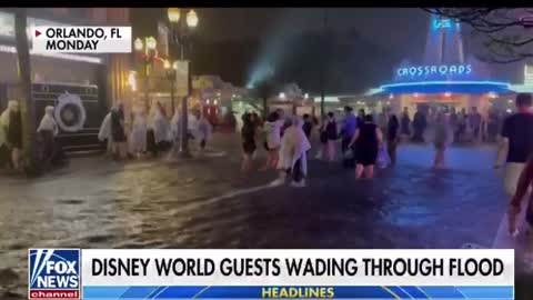 Disney World is FLOODED - one worker says he hasn’t seen the likes of this in 17 years!