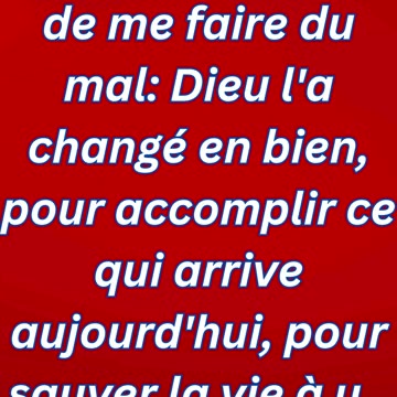 "Dieu Transforme le Mal en Bien" Genèse 50:20#shorts #shortvideo #youtube #youtubeshorts #ytshorts