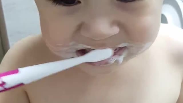 It' fun to brush