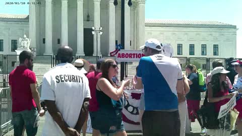 July 4th Supreme Court Pop-up Lemonade & Abortion Pills Stand Protest Washington D.C.