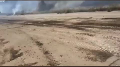 Bodies Burnt To A Crisp! From Mortar and RPG fire on their mobile artillery unit