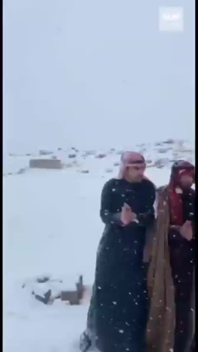 Neve in Arabia Saudita 3 Gennaio 2021