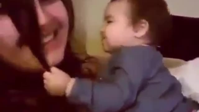 Cute Baby Kissing Mom 😙😚 Funny and Cutest Interacting Mom with Baby