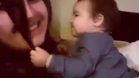 Cute Baby Kissing Mom 😙😚 Funny and Cutest Interacting Mom with Baby