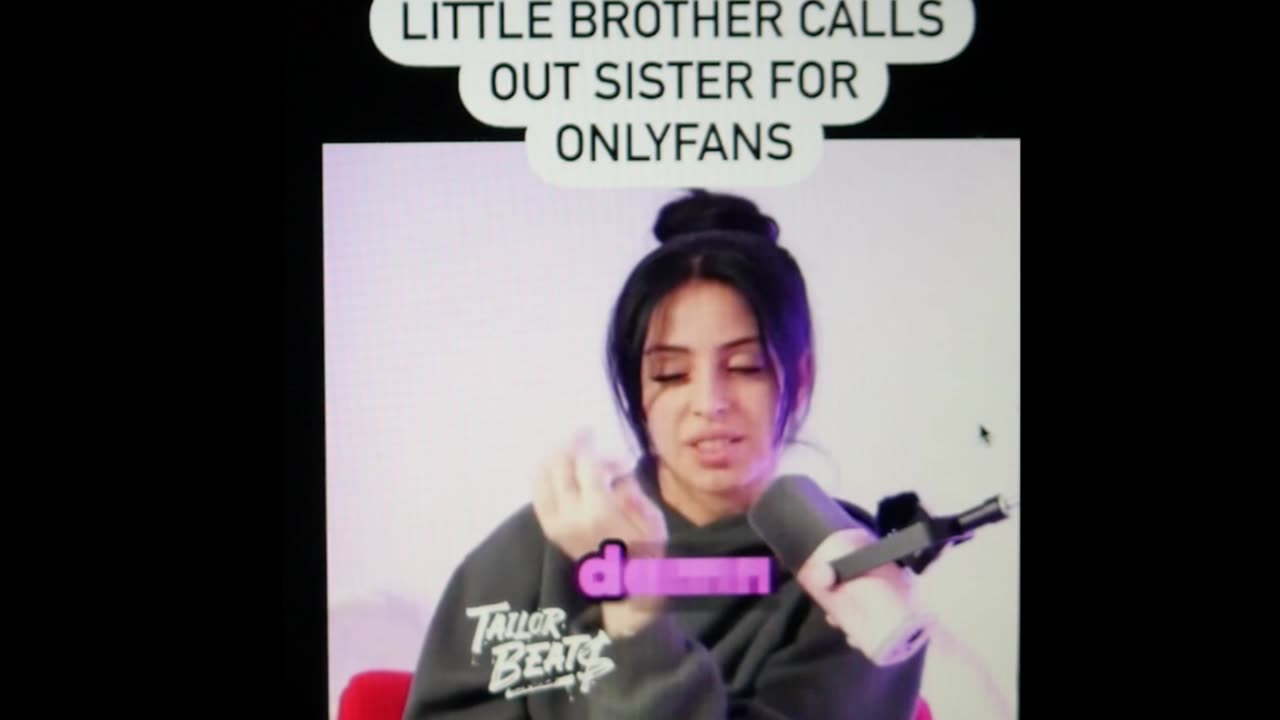 OnlyFans "Model" gets humbled by baby brother.