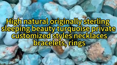 2024-1212-02 High natural originally sterling sleeping beauty turquoise private customized styles~