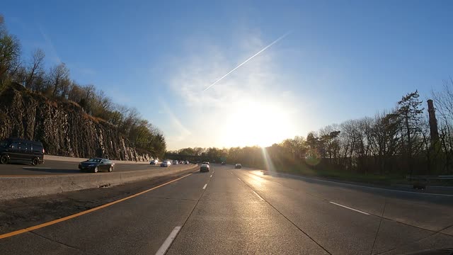 Driving Around Thru 04-20-2022 4K Front NJ New Jersey Route 80 W West Bound (2)