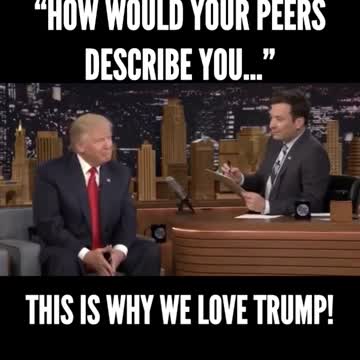 Strange question to ask Trump