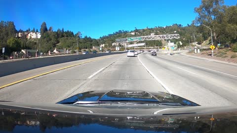 Driving through the Caldecott Tunnel