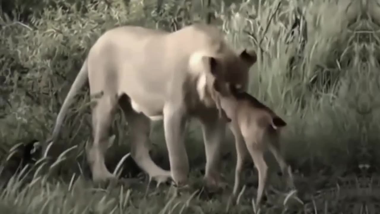 You won't believe what the lion did