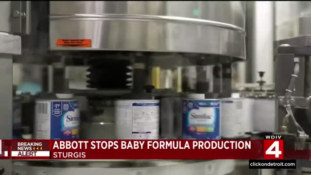 Baby Formula Production Halted at Abbott's Michigan Plant