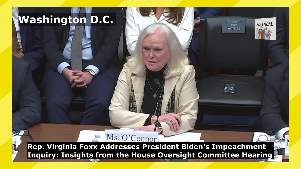 Rep. Virginia Foxx Weighs In on Biden's Impeachment Inquiry at House Hearing in Washington D.C.