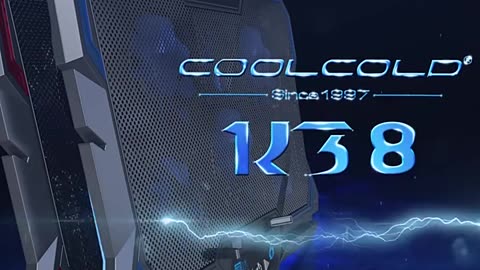 Coolcold Gaming RGB Laptop Cooler 12-17 Inch Led Screen Laptop Cooling Pad