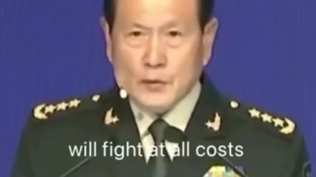 Chinese Defense Minister on Taiwan Independence 😲😲😲
