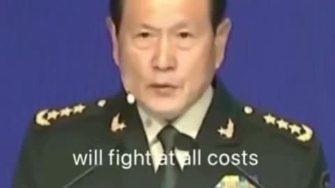 Chinese Defense Minister on Taiwan Independence 😲😲😲