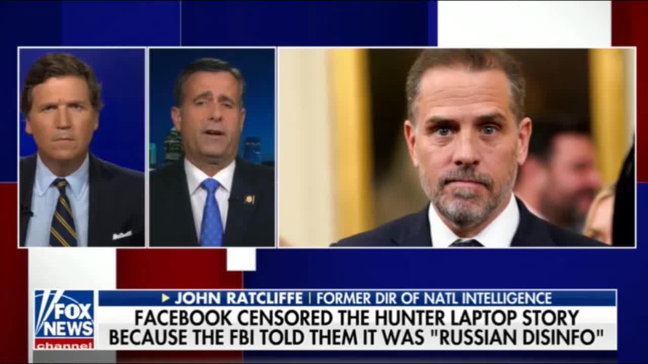 John Ratcliffe discusses the FBI’s handling of the Hunter Biden laptop story Aug 27