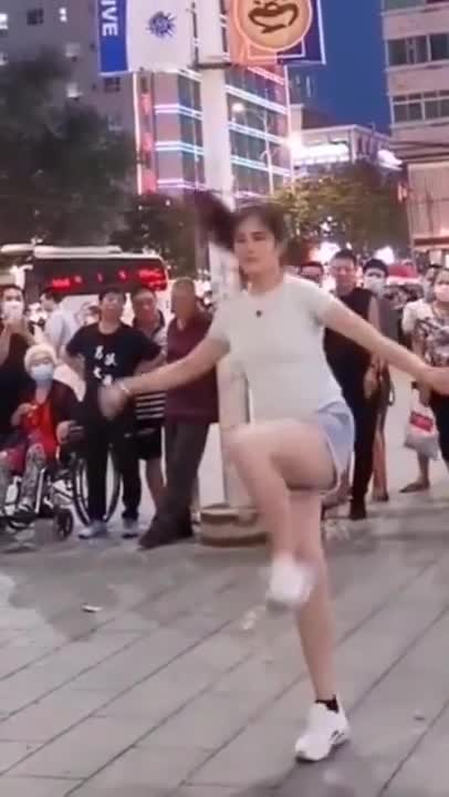 cute girl dancing