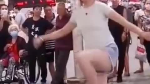 cute girl dancing