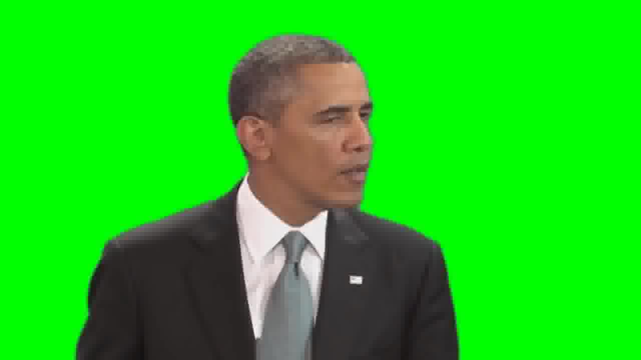 Obama in Berlin - Green screen