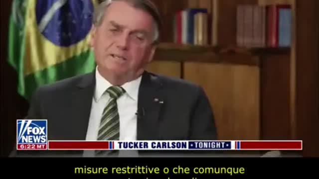 Il presidente Bolsonaro intervistato da Tucker Carlson FoxNews