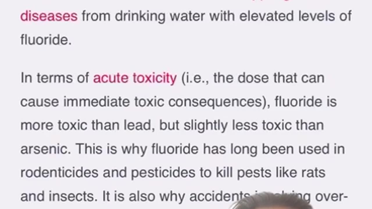 Information on Fluoride.