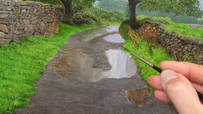 The Drawing Method Of Stagnant Water Pavement