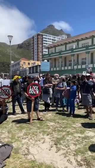 South Africa vaccine passport protest, Nov. 20, 2021