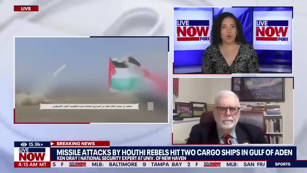 Houthis attack cargo ships in Gulf Aden, Israel-Hamas war continues _ LiveNOW from FOX