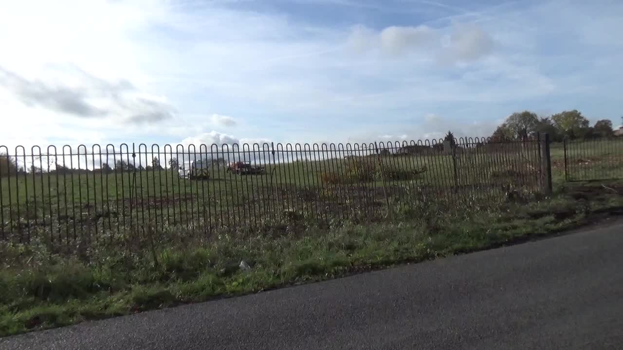 Dinnington miners welfare ground being turned into housing.