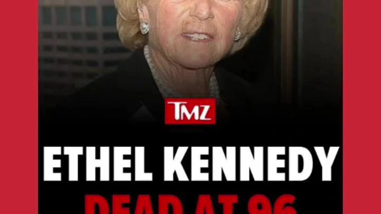 Rip to Ethel Kennedy dead at 96 🙏🕊🕯rip to her 11/20/24