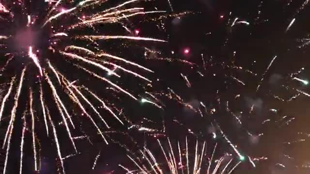 The sky and fireworks