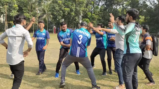 After winning the game of cricket